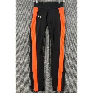 Under Armour Leggings Womens Small Black Compression Heat Gear Active Workout